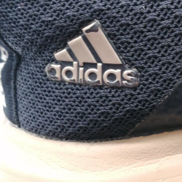 Adidas Womens Sneaker Black Tan Mesh Lace Up Walking Shoe Round Toe Low Top 4 - Picture 8 of 9